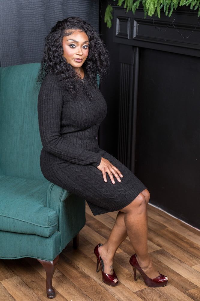 Best in Black Sweater Dress Boutique Amore Best in Black Sweater Dress Boutique Amore