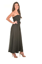 Strapless Polka Dot Jumpsuit - Boutique Amore