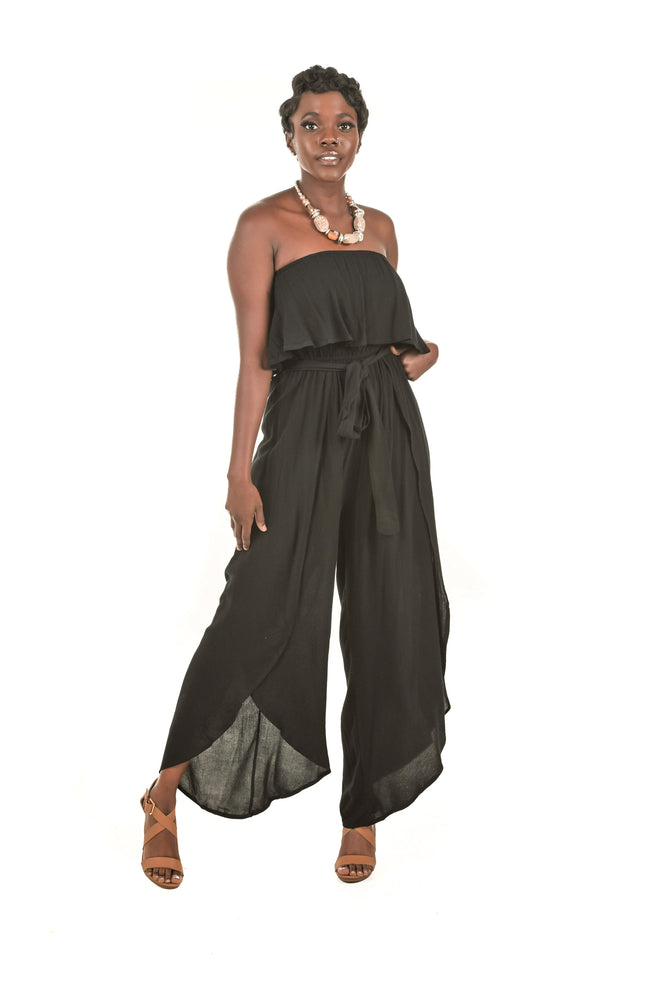 Strapless shop black jumper