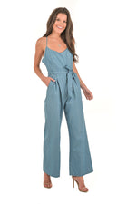 Destiny Denim Jumpsuit - Boutique Amore