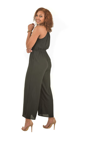 Breille Black Classic Sleeveless Jumpsuit - Boutique Amore