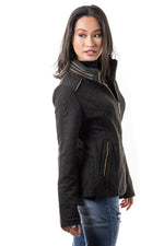 Eva Sweater- Jacket (Black) - Boutique Amore