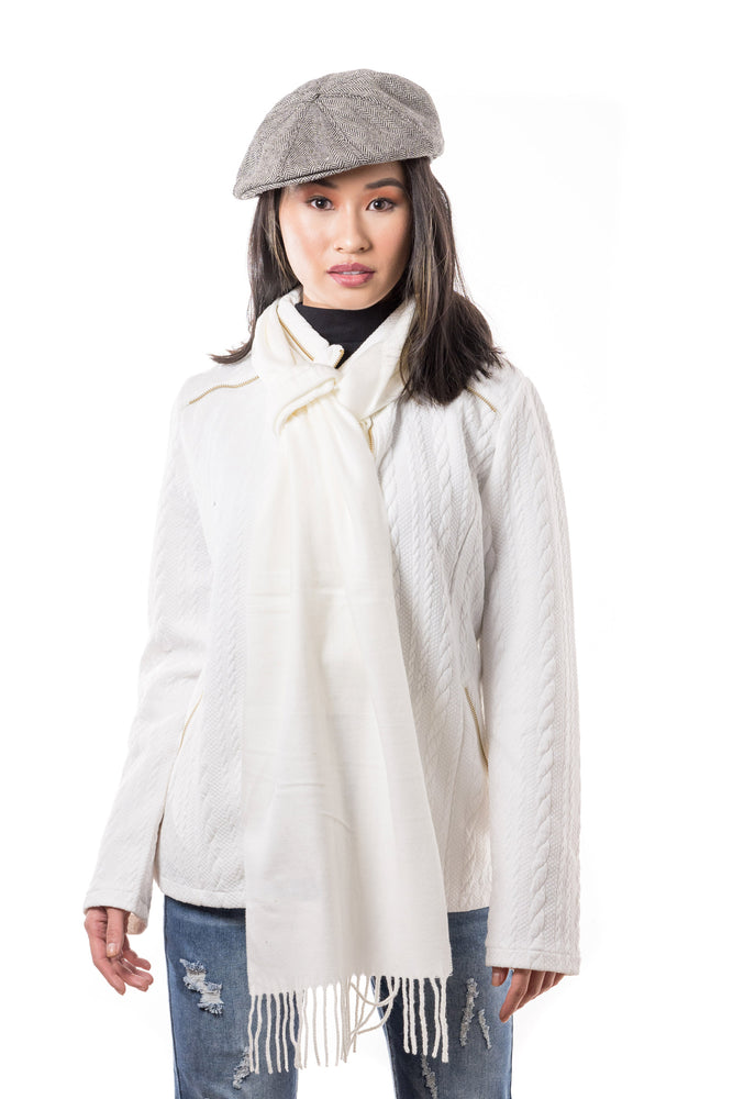 Eva Sweater- Jacket (Ivory) - Boutique Amore