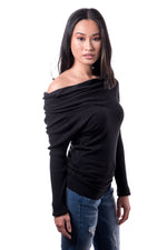 Off Shoulder Versatile Sweater - Boutique Amore